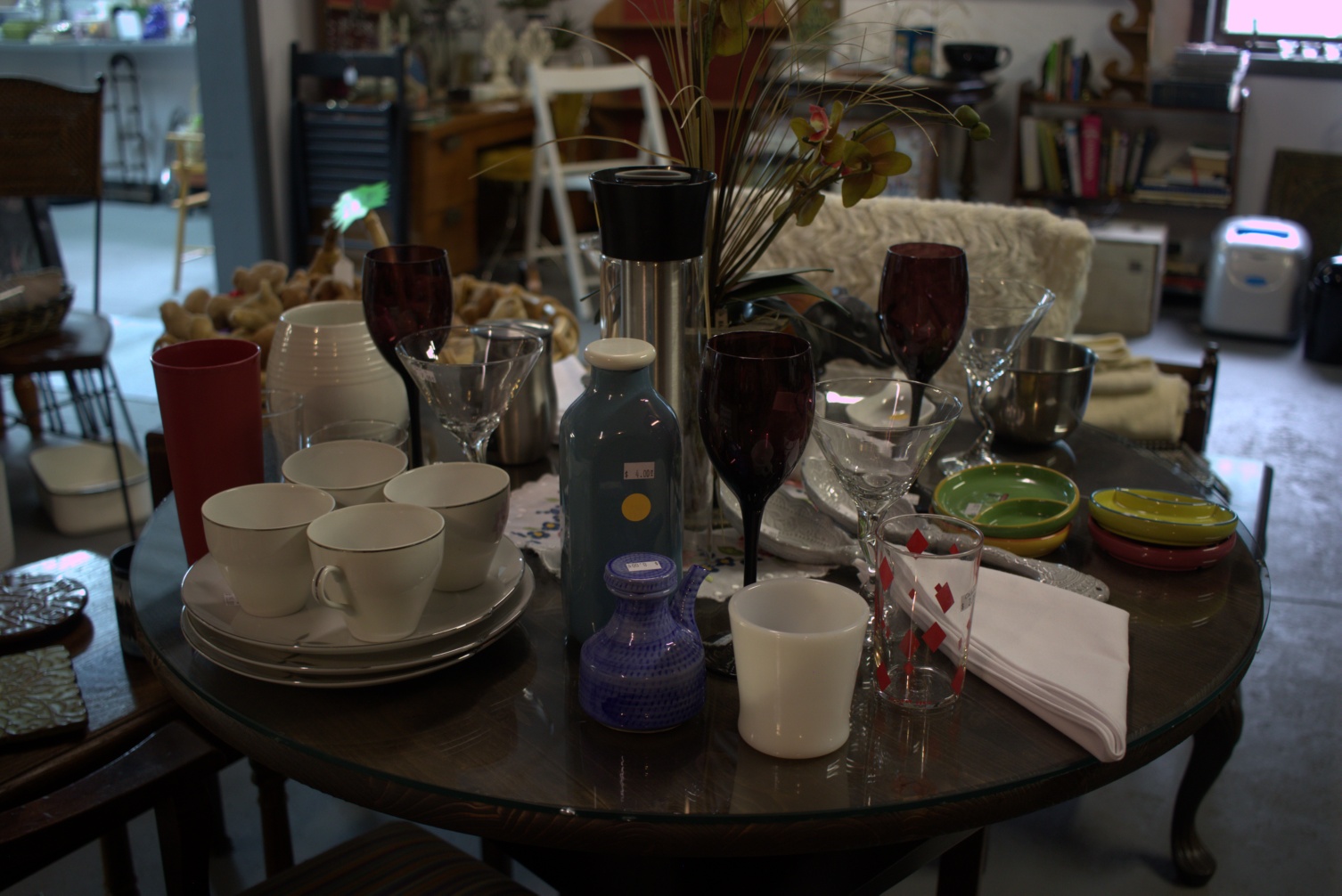 vintage glassware found at this detroit lakes consignments store